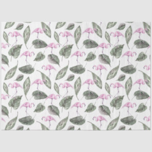 Watercolor Flamingo Series Design 19 Seidenpapier