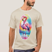 Watercolor Flamingo T-Shirt (Vorderseite)