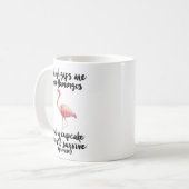 Watercolor-Flamingo-Tasse Kaffeetasse (Vorderseite Links)
