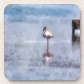 Watercolor Flamingo Untersetzer (Vorderseite)