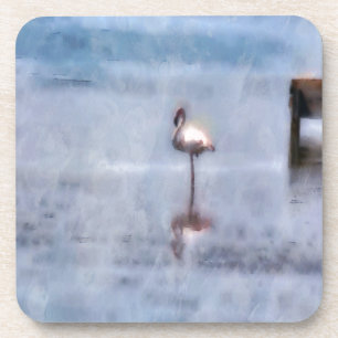 Watercolor Flamingo Untersetzer