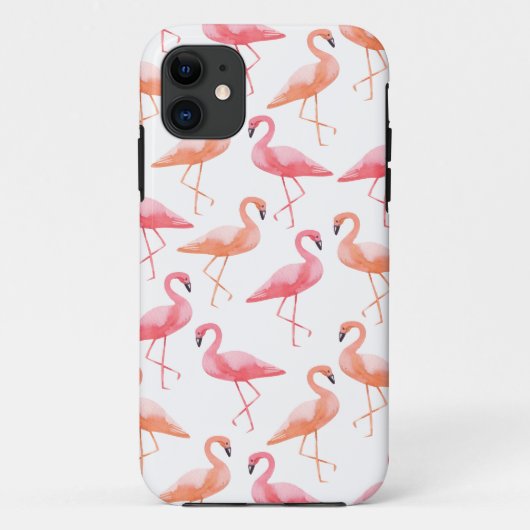 Watercolor Flamingos Case-Mate iPhone Hülle (Rückseite)