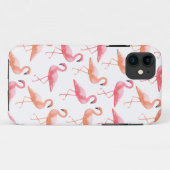 Watercolor Flamingos Case-Mate iPhone Hülle (Rückseite (Horizontal))