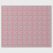 Watercolor Flamingos Gathered Geschenkpapier (Flach)