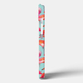 Watercolor Flamingos Gathered | Monogramm Case-Mate iPhone Hülle (Rückseite / Links)