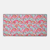 Watercolor Flamingos Gatherer Schreibtischunterlage (Vorderseite)