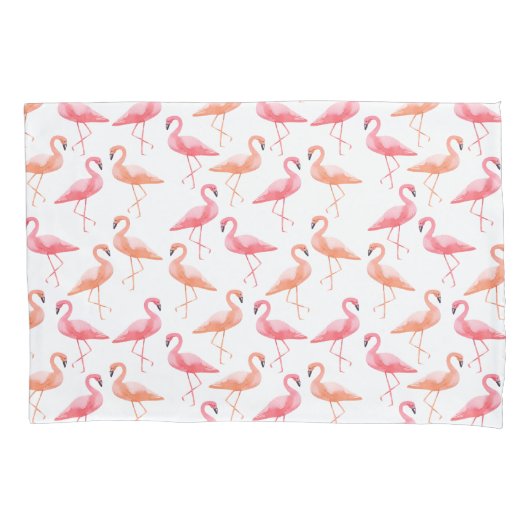 Watercolor Flamingos Kissenbezug (Vorderseite)