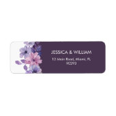 Watercolor Floral Address Label (Vorne)