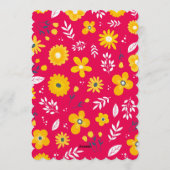 Watercolor Floral Baby Shower Invitation Einladung (Rückseite)