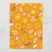 Watercolor Floral Baby Shower Invitation Einladung (Rückseite)