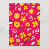 Watercolor Floral Baby Shower Invitation Einladung (Rückseite)