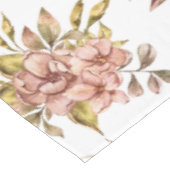 Watercolor Floral Clusters in Blush & Sage Tischdecke (Schrägansicht)