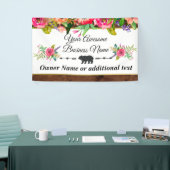 Watercolor Floral  Craft Business Banner backdrop (Messeveranstaltung)
