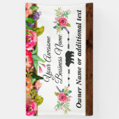 Watercolor Floral Craft Business Banner backdrop (Vertikal)