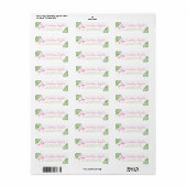 Watercolor Floral Flamingo Babydusche (Vorne)