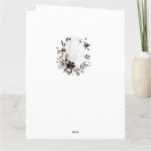 watercolor floral frame karte (Rückseite)