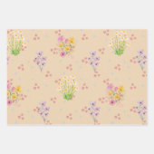  Watercolor Floral  Geschenkpapier Set (Vorderseite)