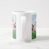 Watercolor Floral Hen Jumbo-Tasse (Rückseite)