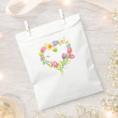Watercolor Floral Herzkranz Gefallen Taschen Geschenktütchen (Ausgeschnitten)
