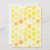 Watercolor Floral Honey Bee Birthday Party Einladung (Rückseite)