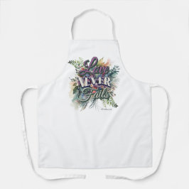Watercolor Floral Love Never Fails Scripture Schürze