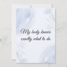 Watercolor Floral Mindful Affirmation Art