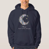 Watercolor Floral Moon Mama Hoodie (Vorderseite)