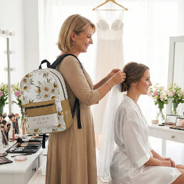 Watercolor Floral Mother Of The Bride Backpack Bedruckter Rucksack