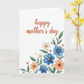 Watercolor Floral Note Card Karte (Gelbe Blume)