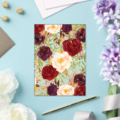 Watercolor Floral Pattern Acryleinladungen (In Situ (Hochzeit))