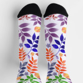 Watercolor Floral Pattern Socks Socken (Oben)