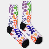 Watercolor Floral Pattern Socks Socken (Rechts)