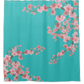 Watercolor Floral Shower Curtain Duschvorhang (Vorderseite)