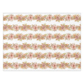 Watercolor Floral Stripe Pattern in Pink & Green Tischdecke (Vorderseite (Horizontal))