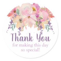 Watercolor Floral Vielen Dank für Ihr Interesse