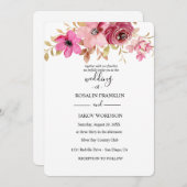 watercolor floral wedding einladung (Vorne/Hinten)