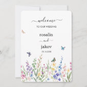 watercolor floral wedding einladung (Vorderseite)