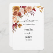 watercolor floral wedding einladung (Vorne/Hinten)