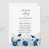 watercolor floral wedding einladung (Vorne/Hinten)