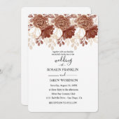 watercolor floral wedding Invitation Einladung (Vorne/Hinten)