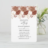 watercolor floral wedding Invitation Einladung (Stehend Vorderseite)