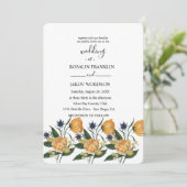 watercolor floral wedding Invitation Einladung (Stehend Vorderseite)