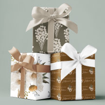 Watercolor Floral Wedding Paper Sheets