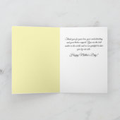 Watercolor Floral with Image Mother's Day Card Karte (Innenseite)