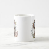 Watercolor Floral Wolf Kaffeetasse (Mittel)