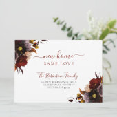 Watercolor florale elegante Eleganz bewegend Ankündigung (Stehend Vorderseite)