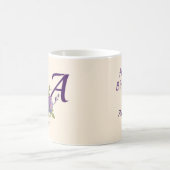 Watercolor Florals Occasions Geschenke Custom Mono Kaffeetasse (Mittel)