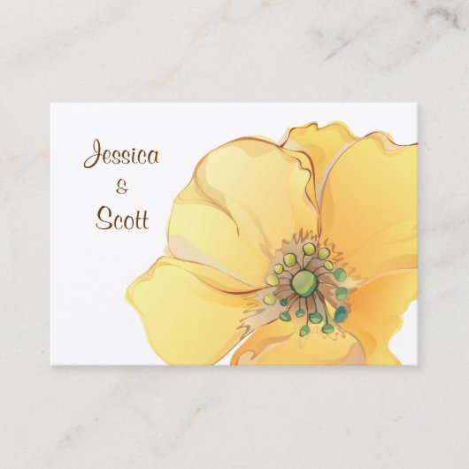 Watercolor Florals Wedding Directors Card Begleitkarte (Vorderseite)