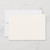 Watercolor Florals Wedding RSVP Einladung (Rückseite)