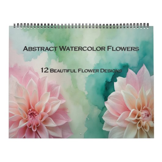 Watercolor Flower Abstract Calendar Kalender (Titelbild)